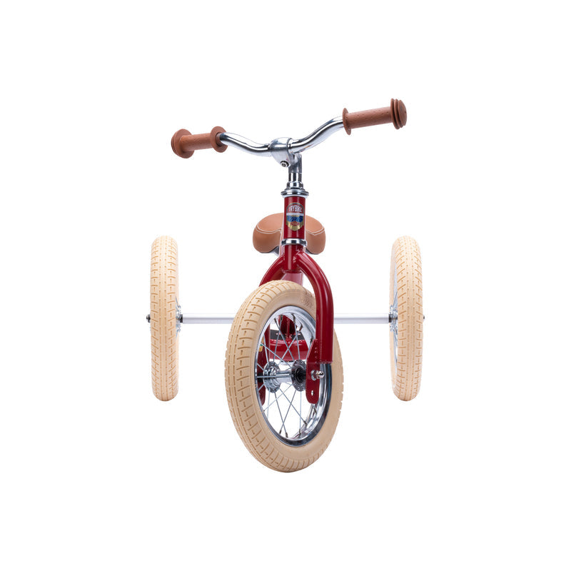 Trybike | Tricicleta Vintage din Otel Fara Pedale | Rosu